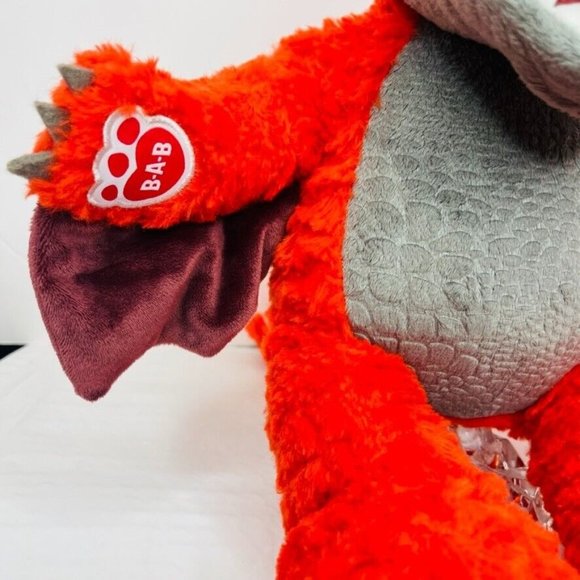 Build-a-Bear Great Wolf Lodge Magiquest 16" Plush Charlock Red Dragon Glow dark - Picture 5 of 15